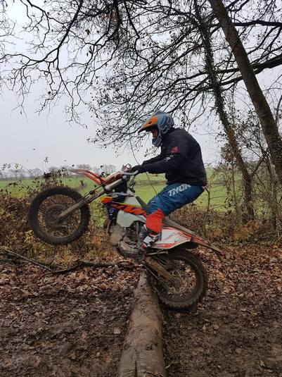 Endurotraining - Baumstamm